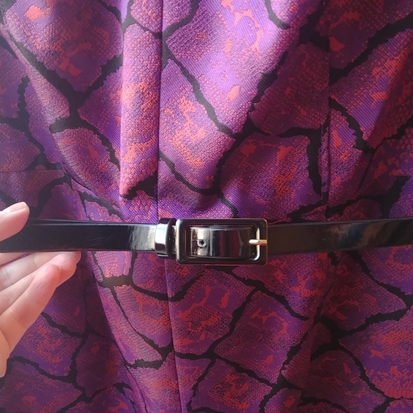 Anne Klein, 10, Purple, Sleeveless, Sheath Dress - Picture 7 of 16